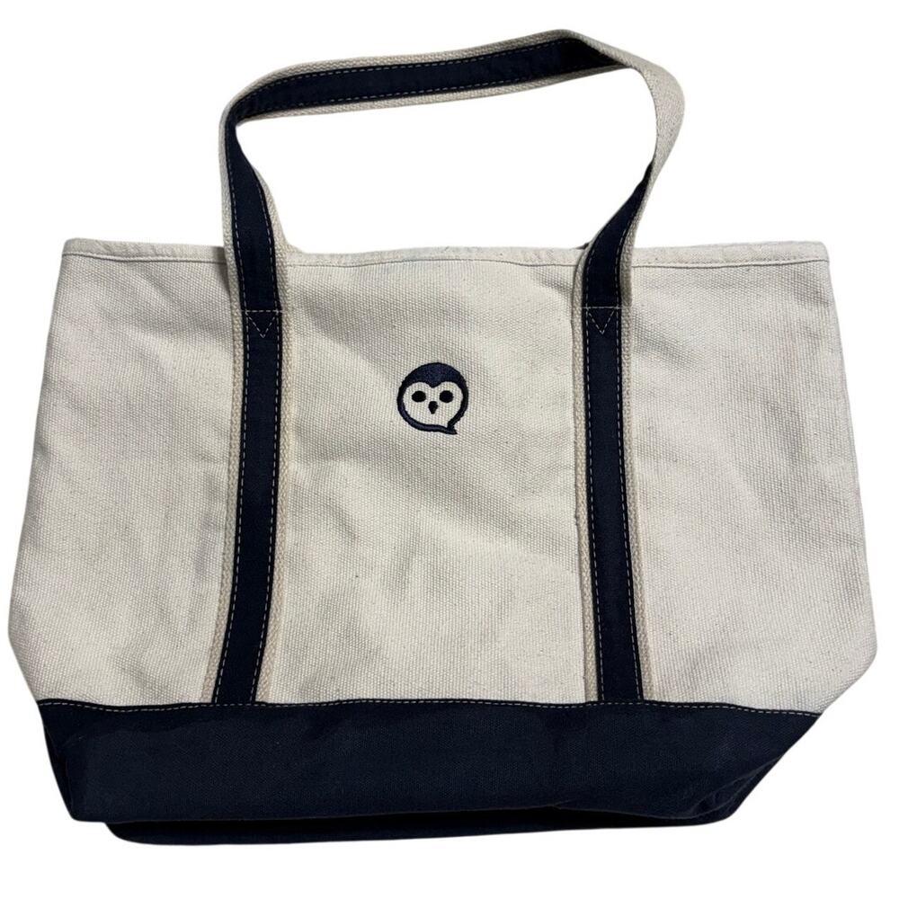 Threads by Peerless Canvas Boat n Tote Sailing Bag Neutral Navy Blue